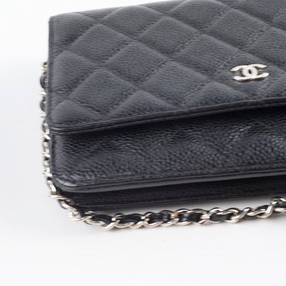 Chanel Wallet On Chain WOC Caviar Black - photo 13