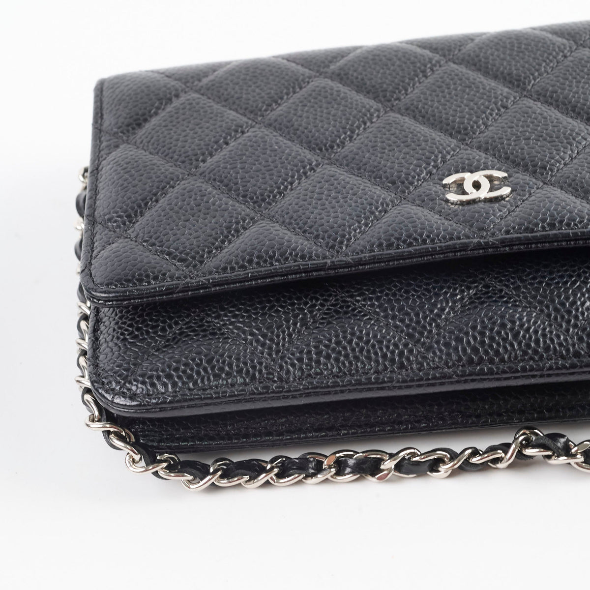 Chanel Wallet On Chain WOC Caviar Black - photo 12