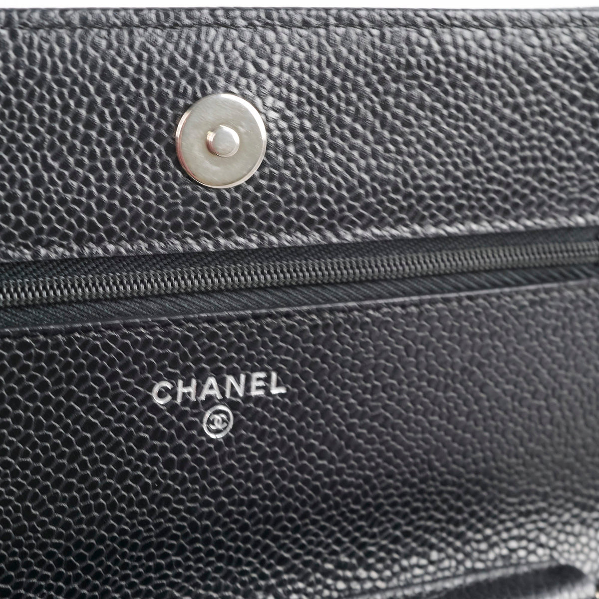Chanel Wallet On Chain WOC Caviar Black - photo 11