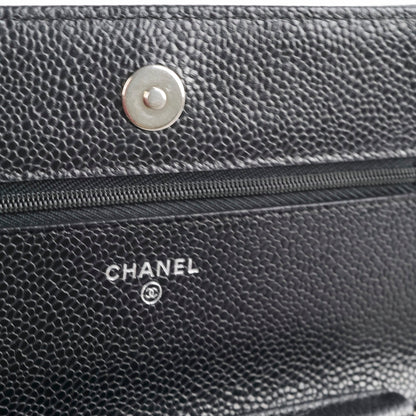 Chanel Wallet On Chain WOC Caviar Black - photo 11