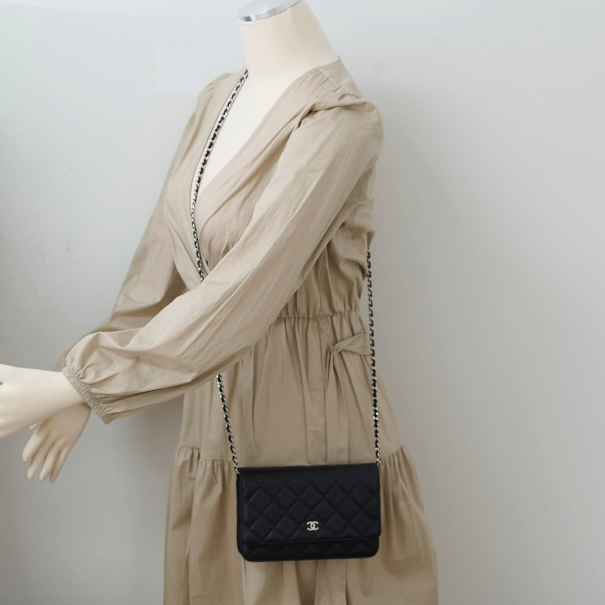 Chanel Wallet On Chain WOC Caviar Black - photo 18