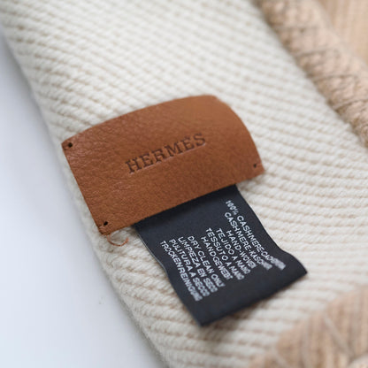 Hermes H Drapeau Throw Blanket Beige - photo 12