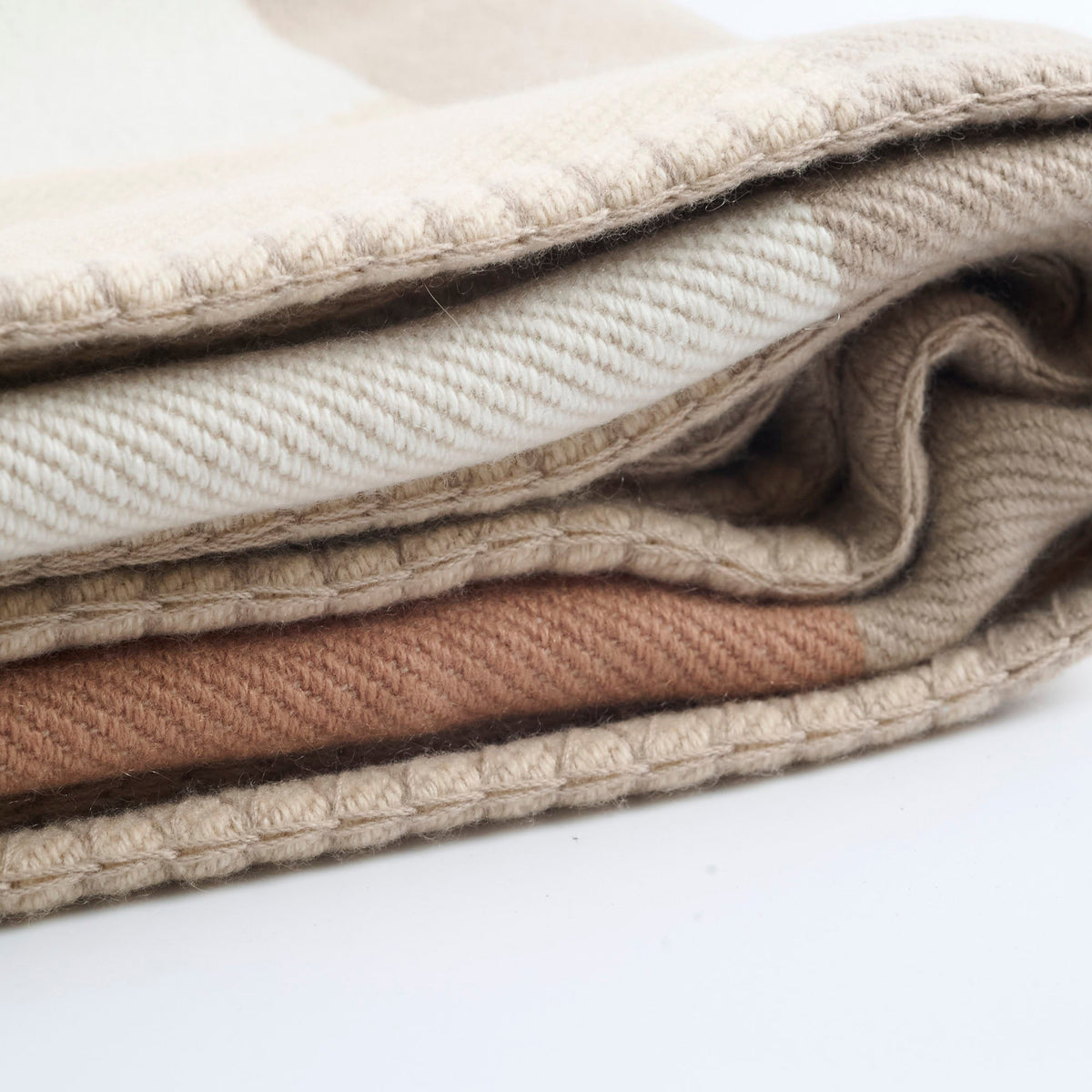 Hermes H Drapeau Throw Blanket Beige - photo 3