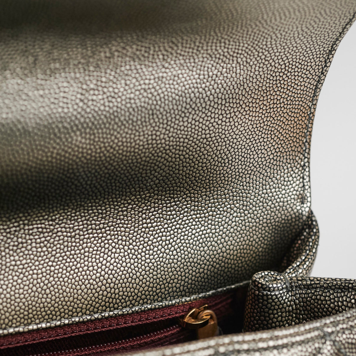 Chanel Small Coco Handle Metallic Silver 28 Series - photo 6
