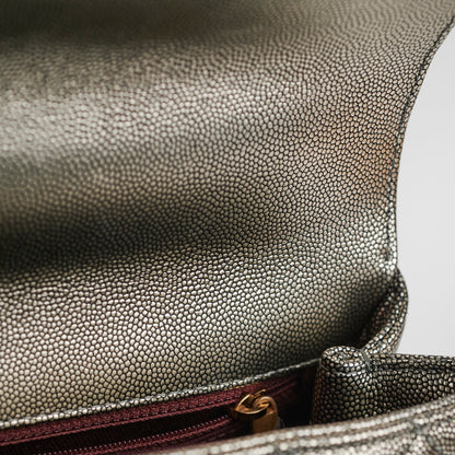 Chanel Small Coco Handle Metallic Silver 28 Series - photo 6