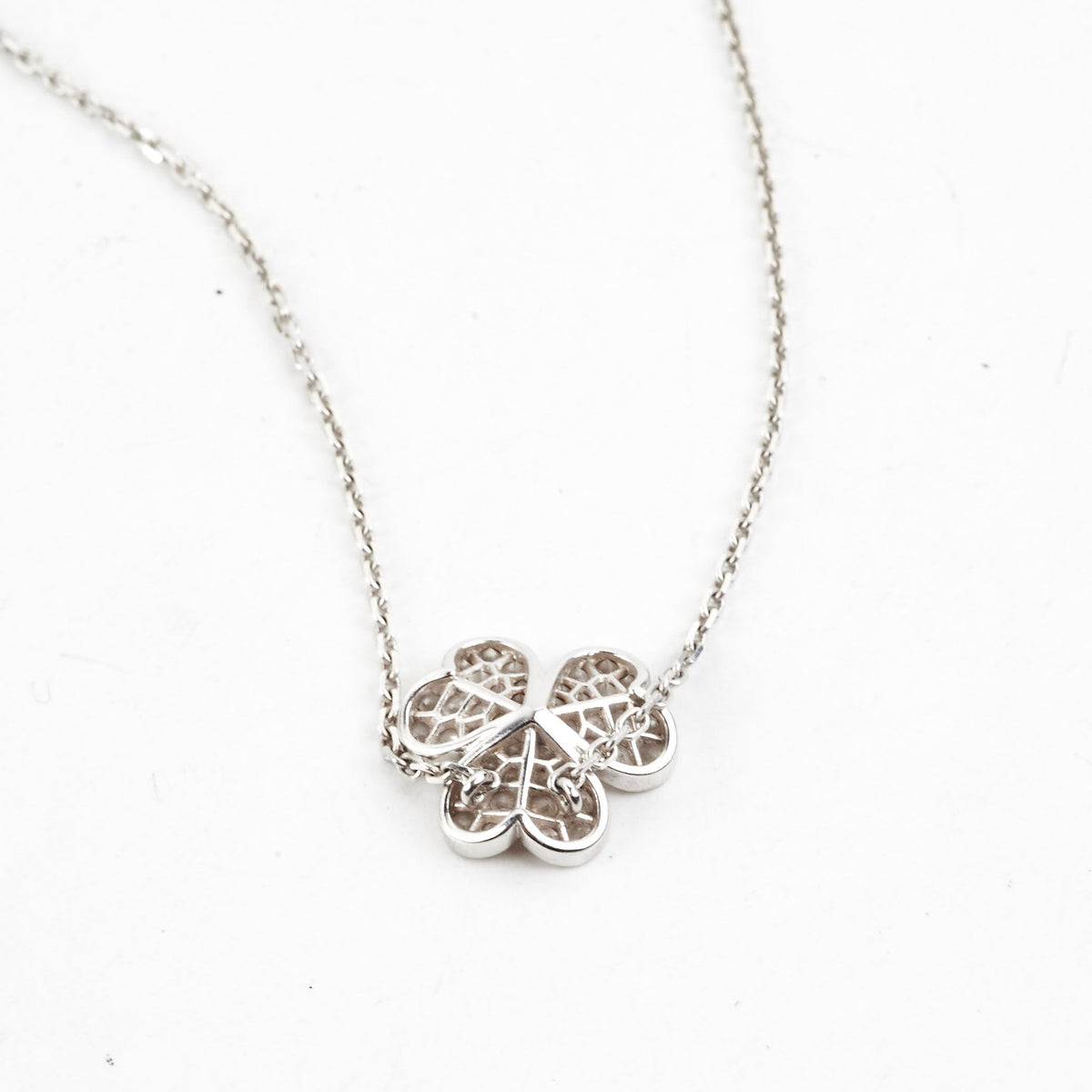 Van Cleef & Arpels Frivole 18k White Gold Diamond Necklace - photo 2