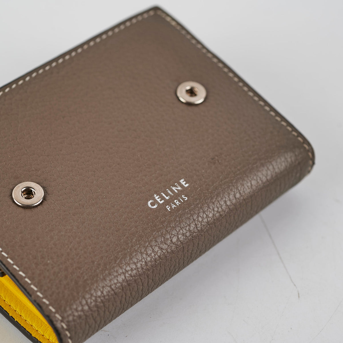 Celine Wallet Grey/Yellow - photo 6