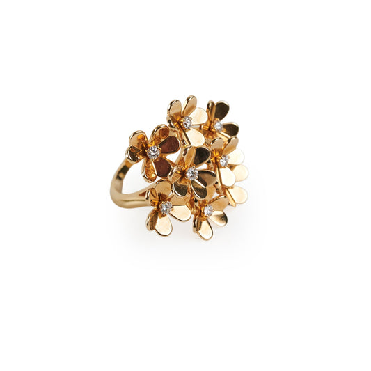 Van Cleef & Arpels VCA Frivole Ring 8 Flowers Size 51 2023 RRP17K - photo 1