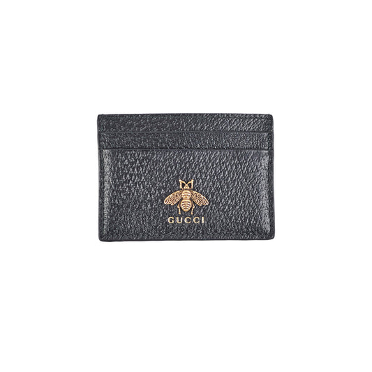 Gucci Bee Card Holder Black - photo 1