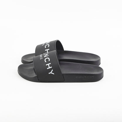 Givenchy Logo Black Slides Size 36 - photo 3