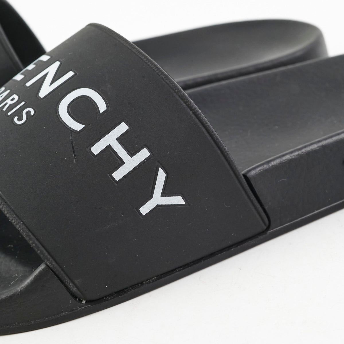 Givenchy Logo Black Slides Size 36 - photo 10