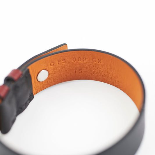 Hermes Bracelet Black/Burgundy - photo 2