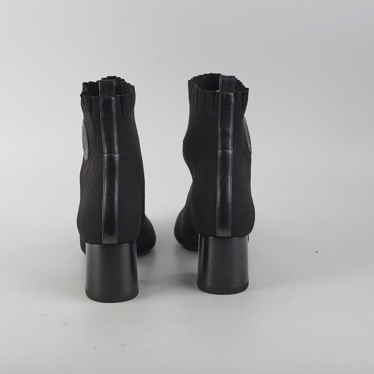 Hermes Black Knit Boots Size 37 - photo 3