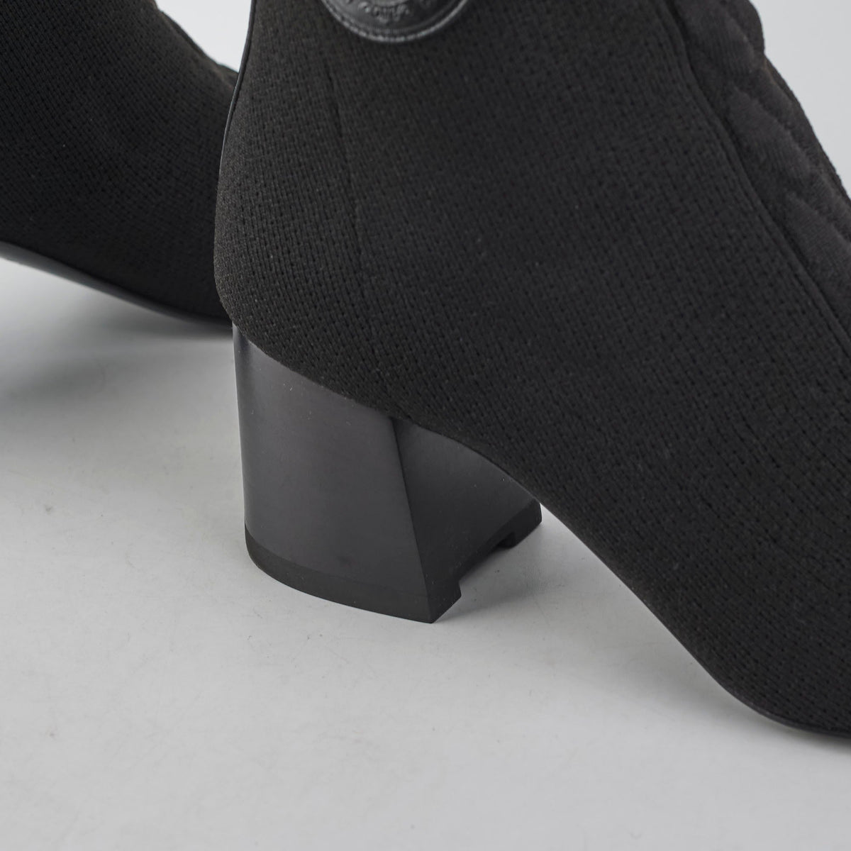 Hermes Black Knit Boots Size 37 - photo 8