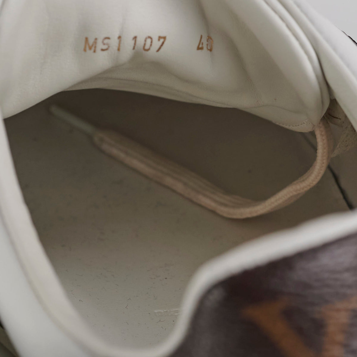 Louis Vuitton Canvas/Leather Sneakers Size 40 - photo 7