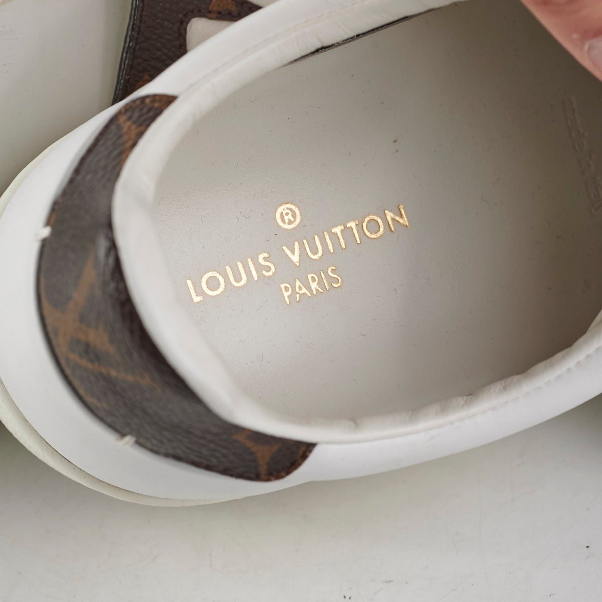 Louis Vuitton Canvas/Leather Sneakers Size 40 - photo 6