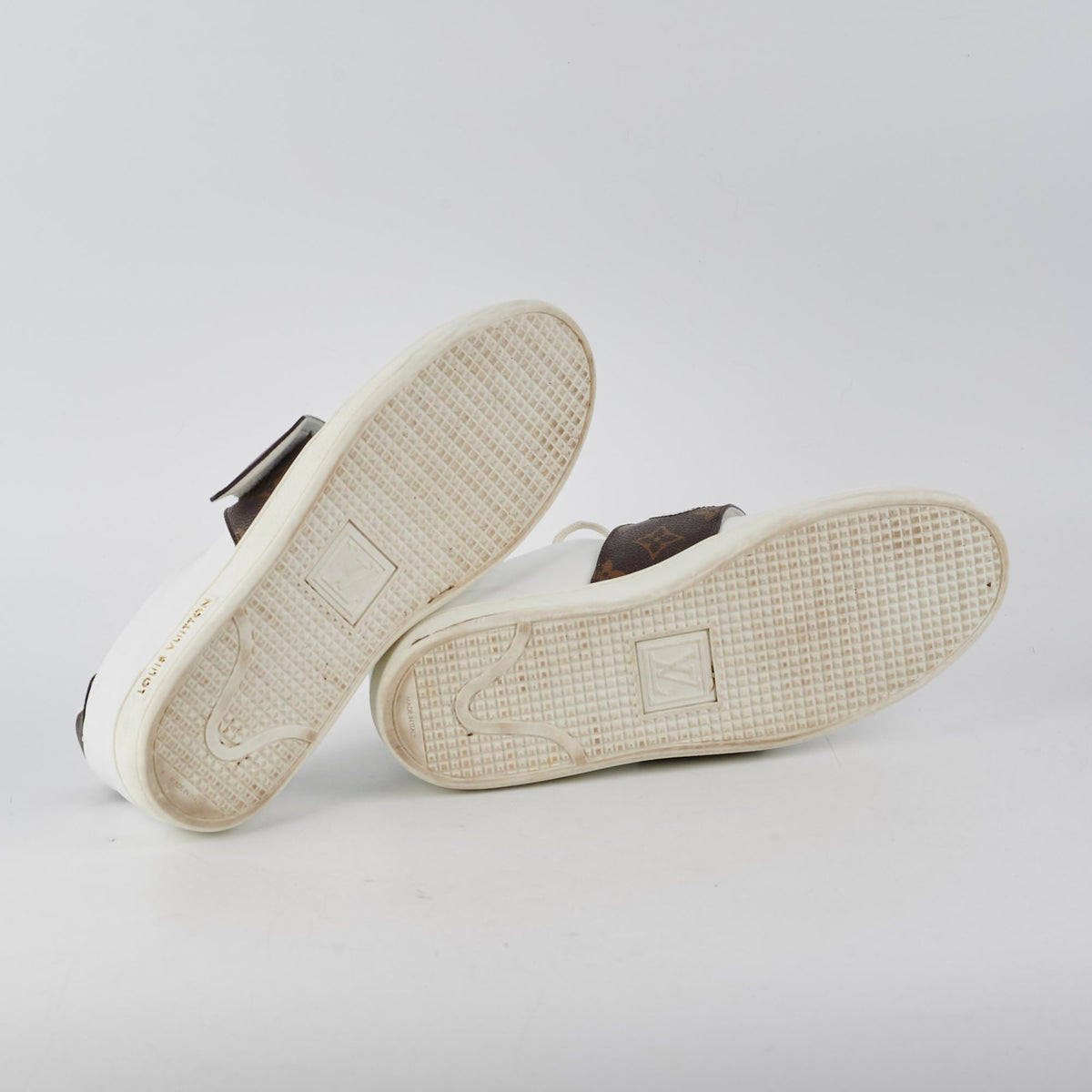 Louis Vuitton Canvas/Leather Sneakers Size 40 - photo 4