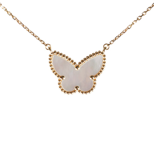 Van Cleef & Arpels VCA MOP Lucky Butterfly Pendant Necklace - photo 1