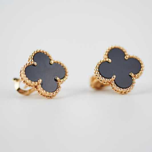 Van Cleef and Arpels Vintage Onyx Earrings - photo 2