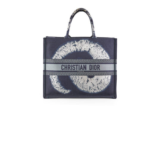 Christian Dior Book Tote Large Blue Tie Dye - photo 1