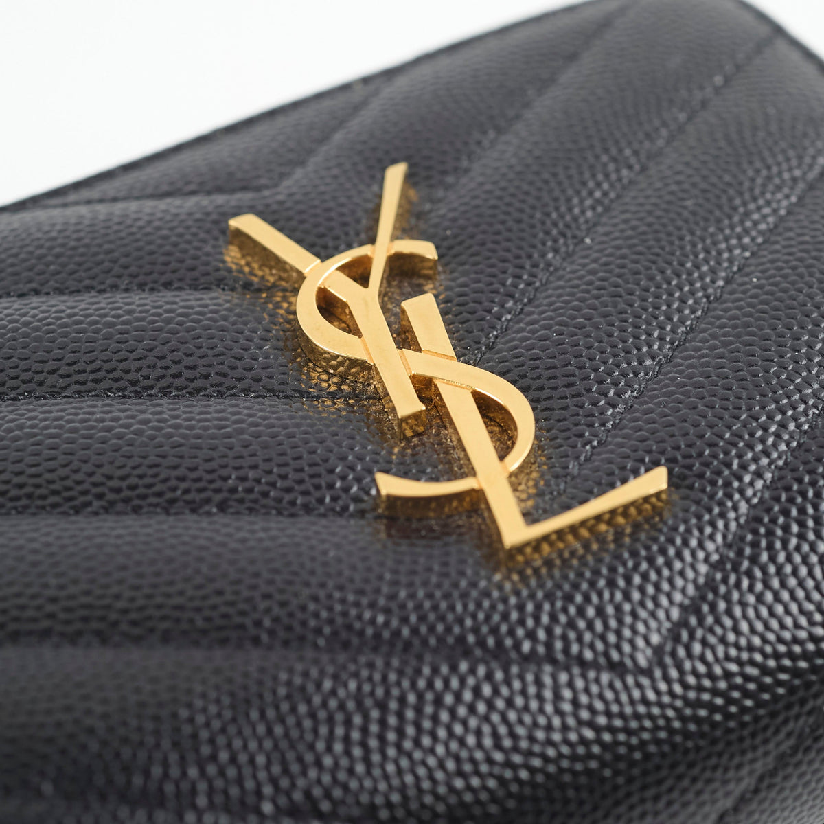 Saint Laurent Cassandre Matelassé Compact Zip Wallet Black - photo 10