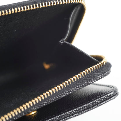 Saint Laurent Cassandre Matelassé Compact Zip Wallet Black - photo 5