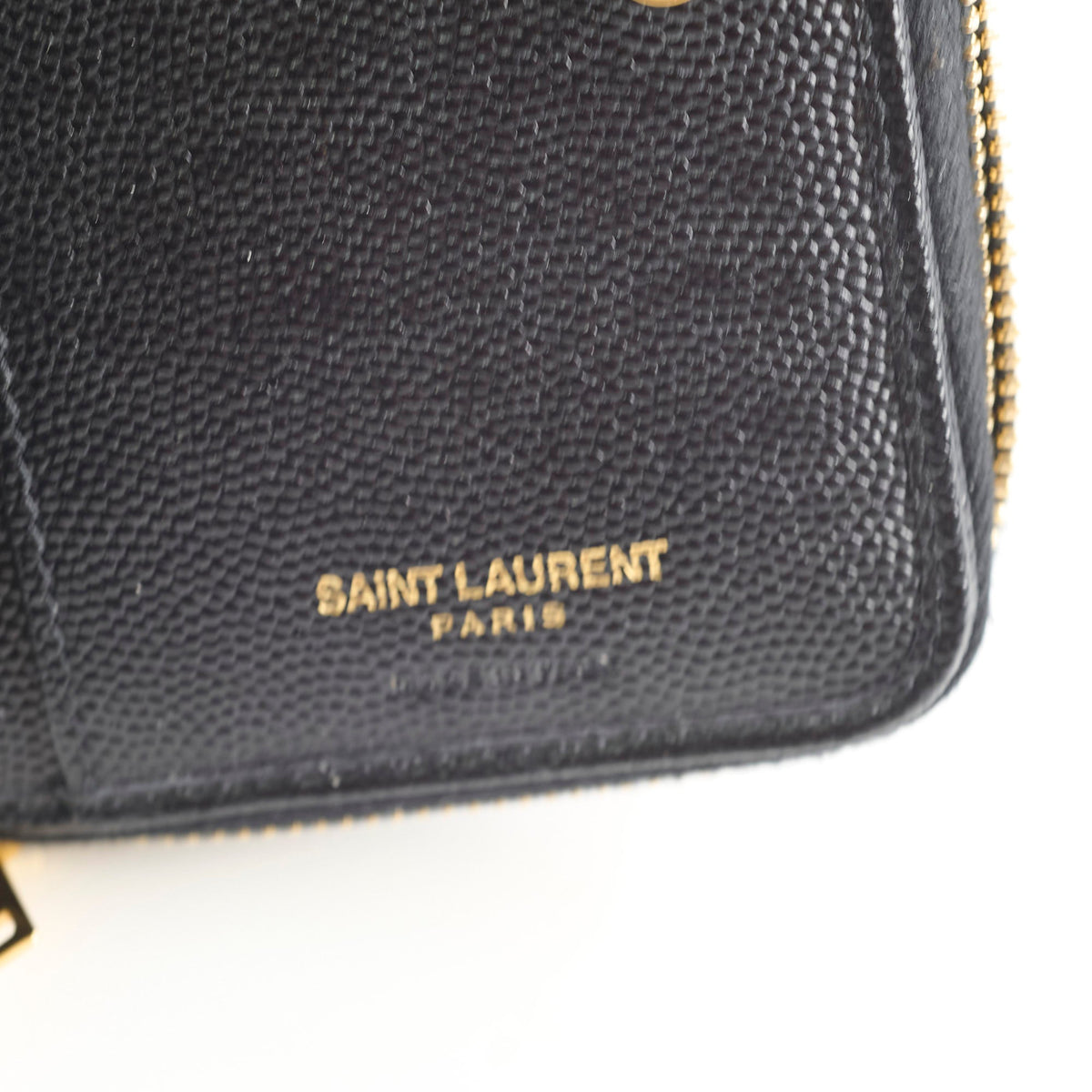 Saint Laurent Cassandre Matelassé Compact Zip Wallet Black - photo 4