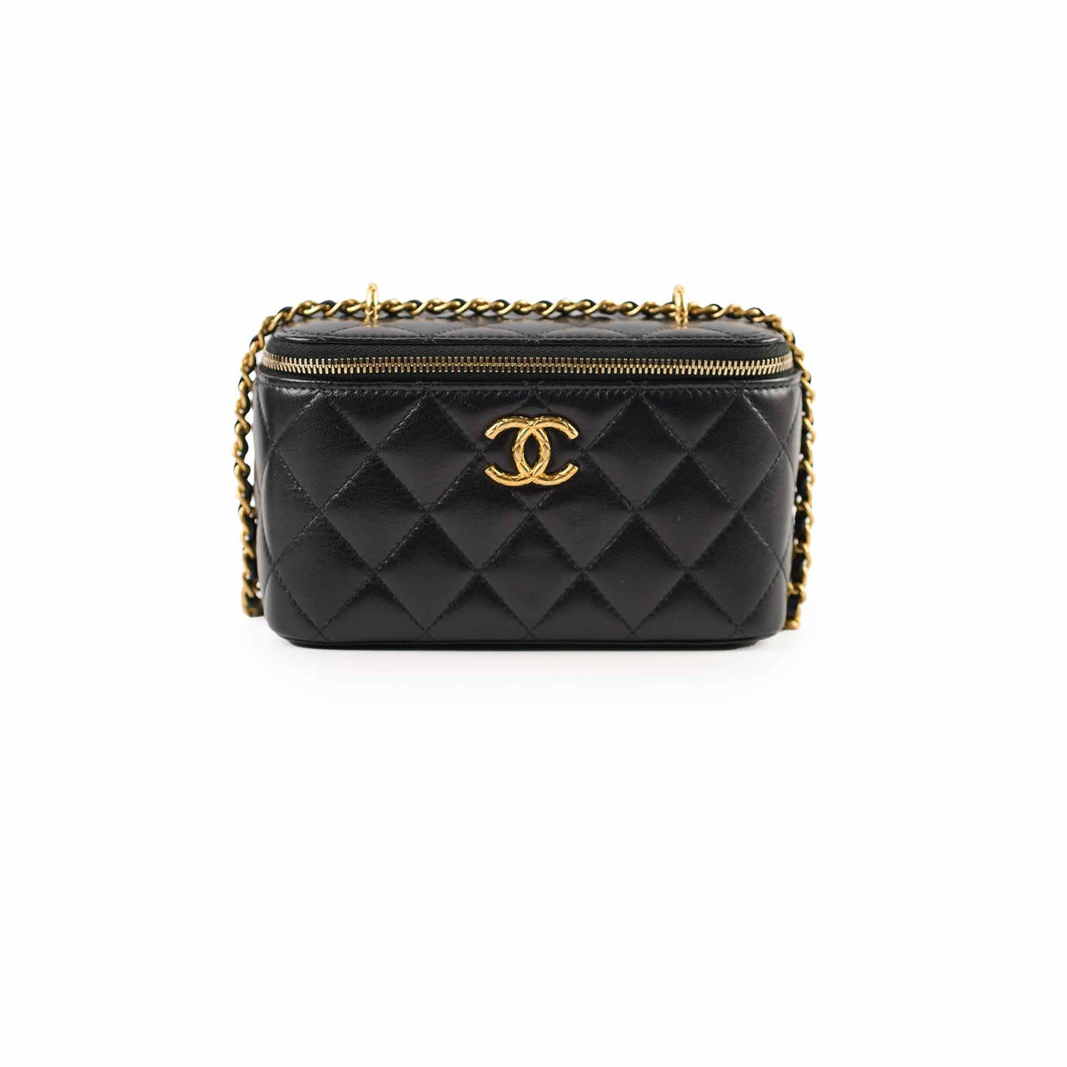 Chanel Vanity with Mirror Crossbody Black Microchipped - photo 1