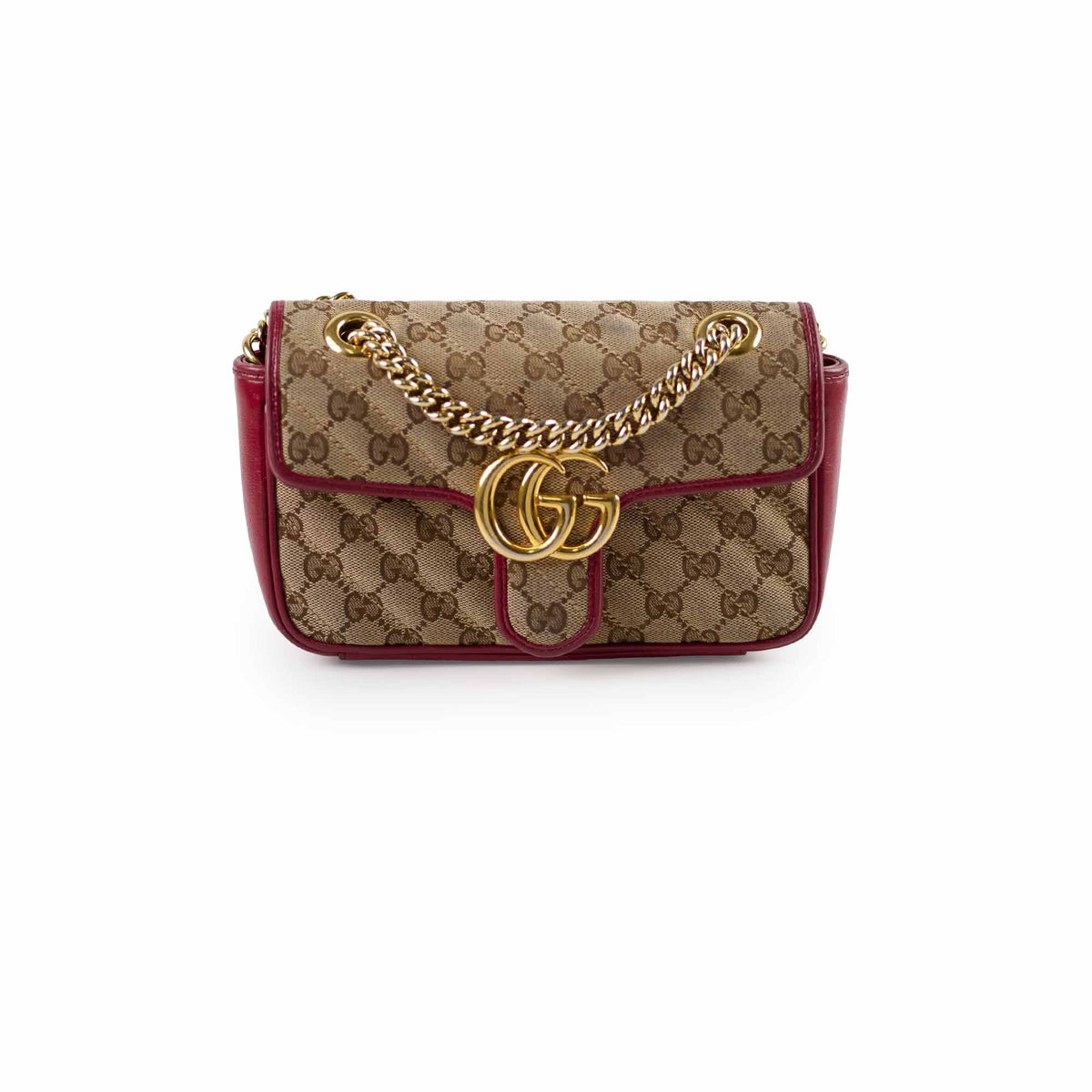 Gucci Small Marmont Beige/Burgundy - photo 1
