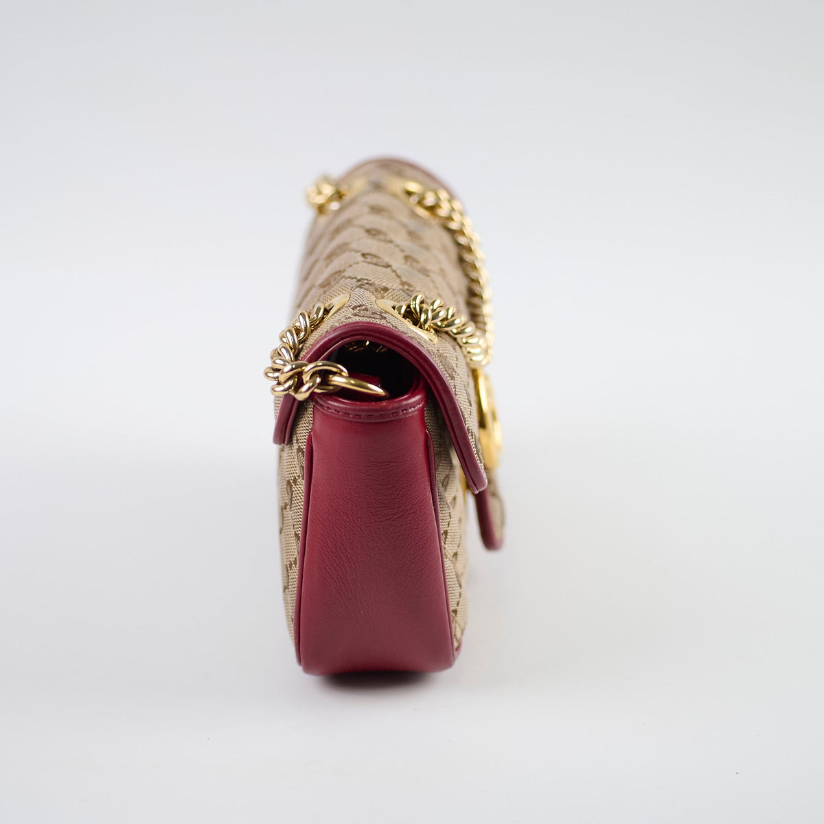 Gucci Small Marmont Beige/Burgundy - photo 3