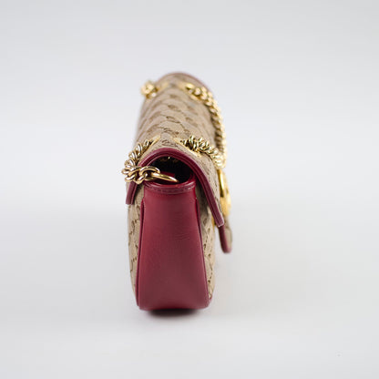 Gucci Small Marmont Beige/Burgundy - photo 3