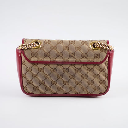 Gucci Small Marmont Beige/Burgundy - photo 2