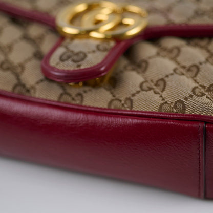 Gucci Small Marmont Beige/Burgundy - photo 13