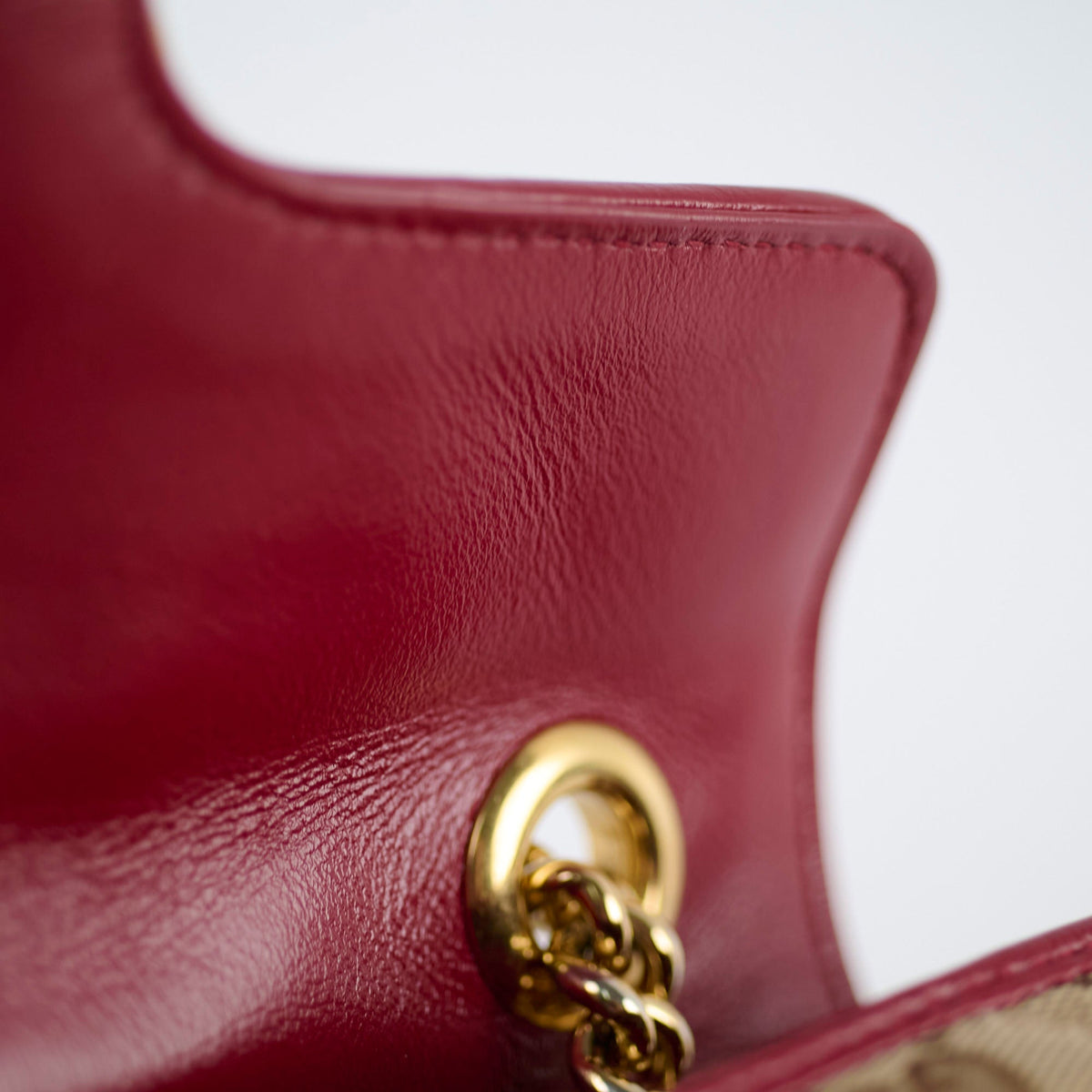 Gucci Small Marmont Beige/Burgundy - photo 9
