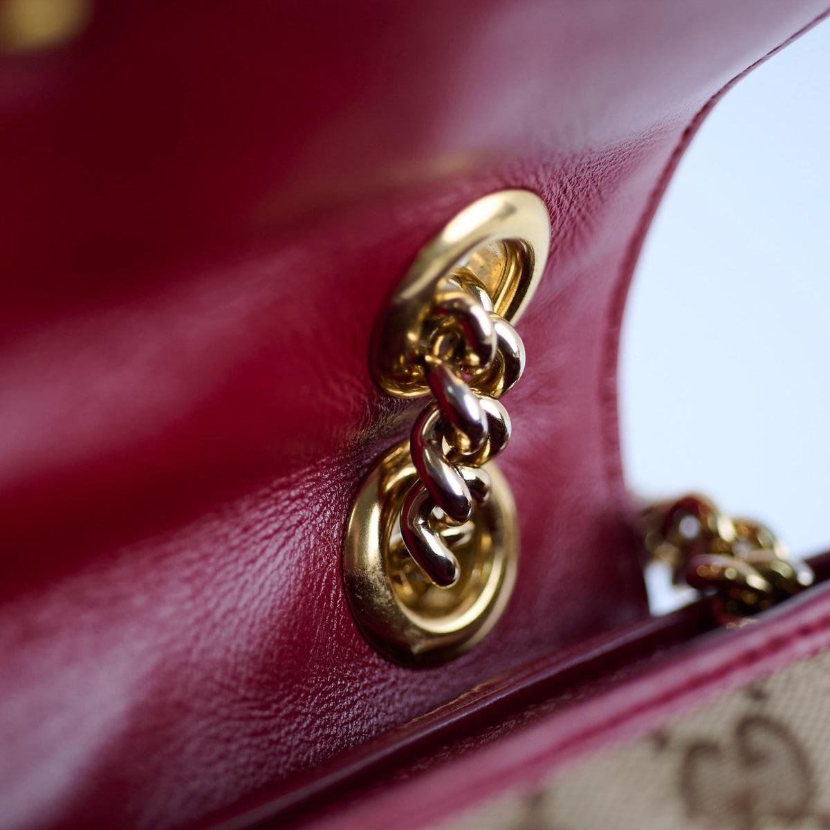 Gucci Small Marmont Beige/Burgundy - photo 8