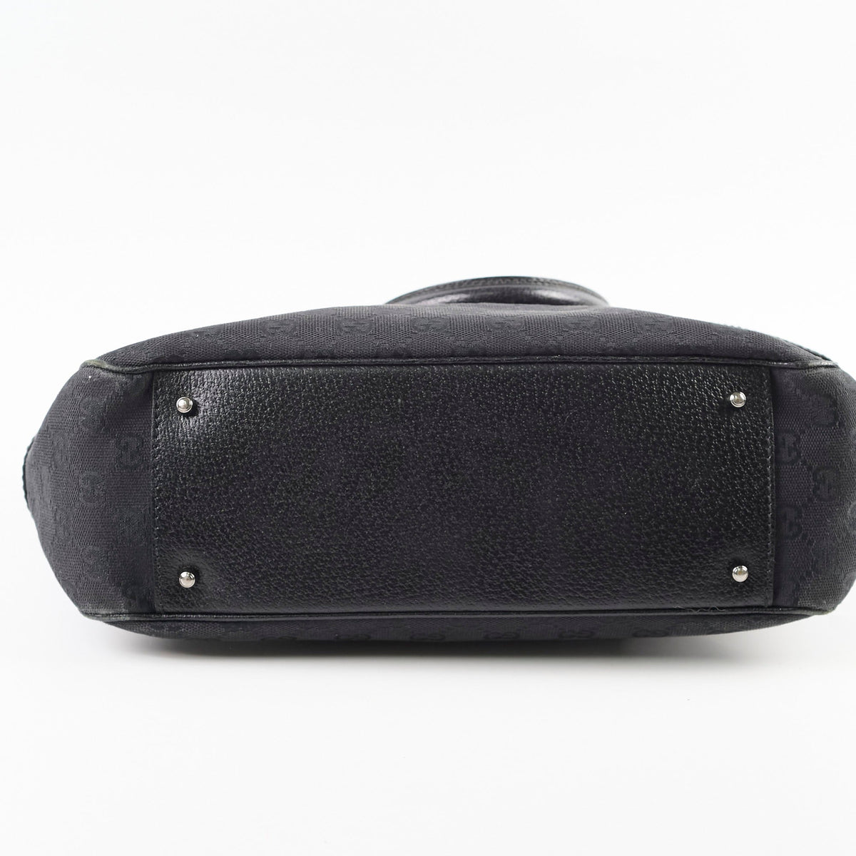 Gucci Monogram Shoulder Tote Bag Black - photo 4