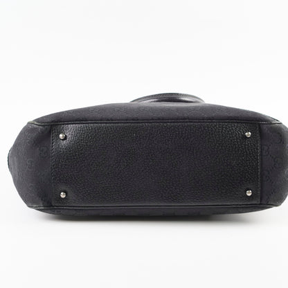 Gucci Monogram Shoulder Tote Bag Black - photo 4