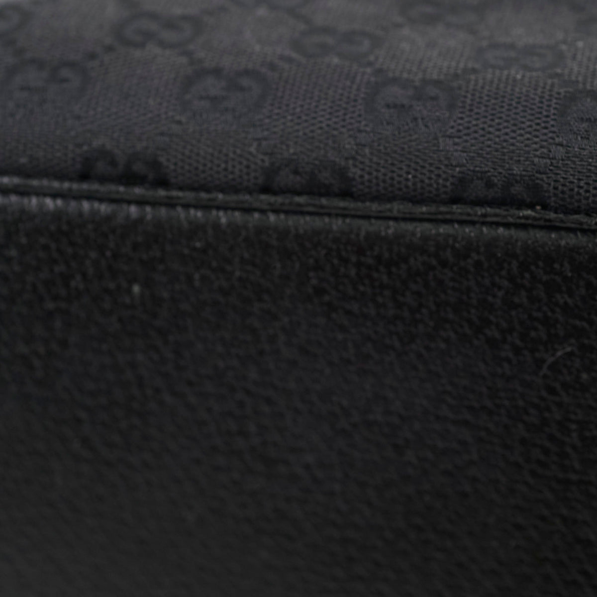 Gucci Monogram Shoulder Tote Bag Black - photo 6