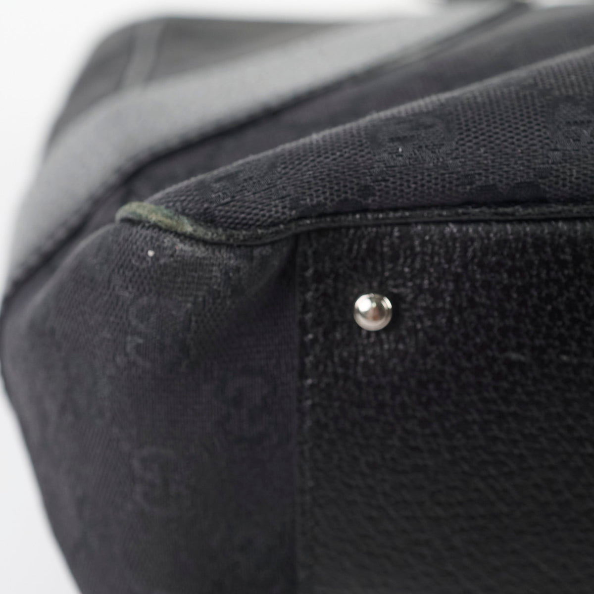 Gucci Monogram Shoulder Tote Bag Black - photo 10