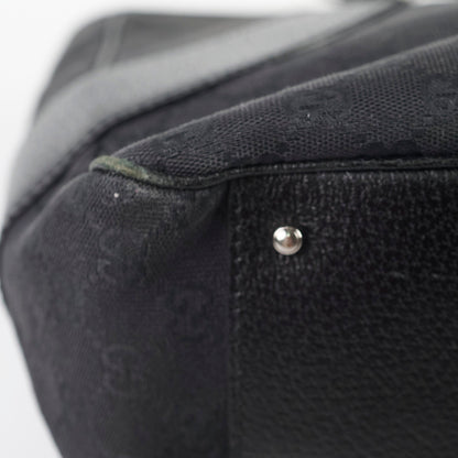 Gucci Monogram Shoulder Tote Bag Black - photo 10