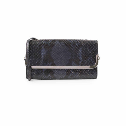 Louis Vuitton Snakeskin Shoulder Bag Navy - photo 1