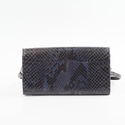 Louis Vuitton Snakeskin Shoulder Bag Navy - photo 2