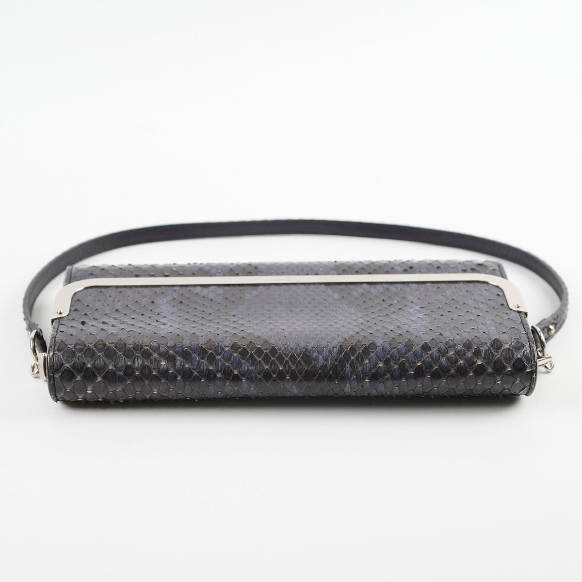 Louis Vuitton Snakeskin Shoulder Bag Navy - photo 3