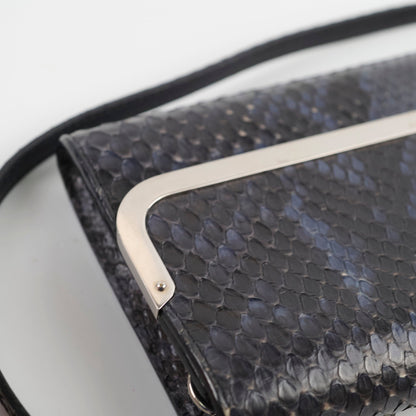 Louis Vuitton Snakeskin Shoulder Bag Navy - photo 13