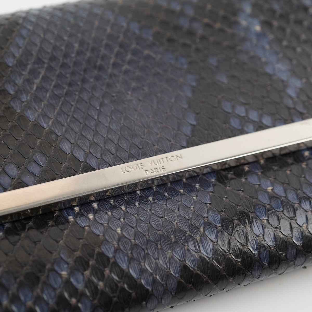 Louis Vuitton Snakeskin Shoulder Bag Navy - photo 11