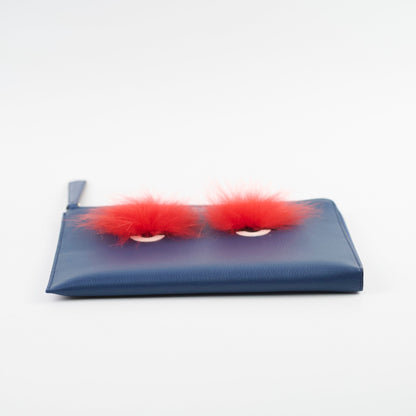 Fendi Monster Clutch Blue/Red - photo 3