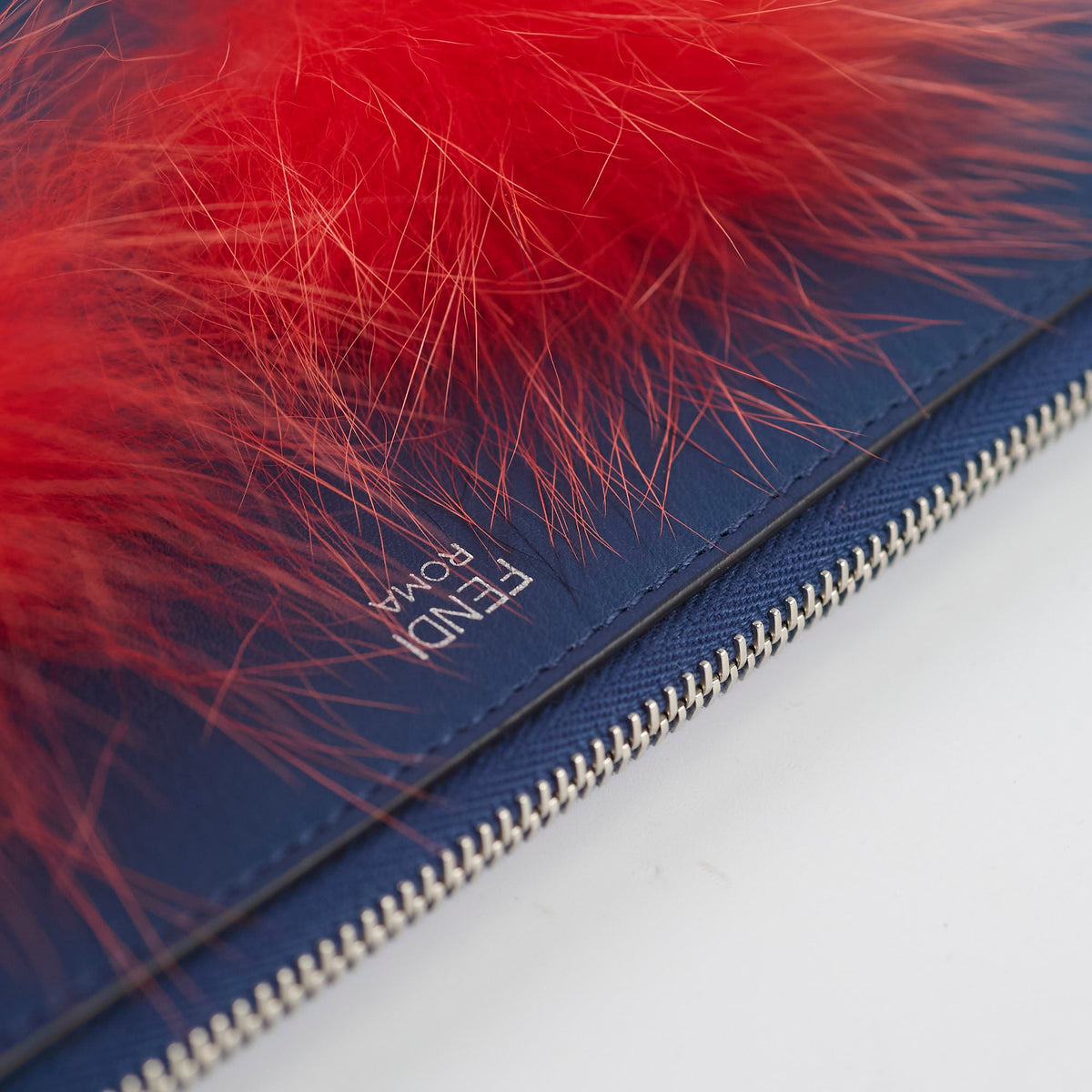 Fendi Monster Clutch Blue/Red - photo 6