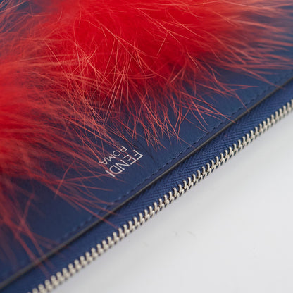 Fendi Monster Clutch Blue/Red - photo 6