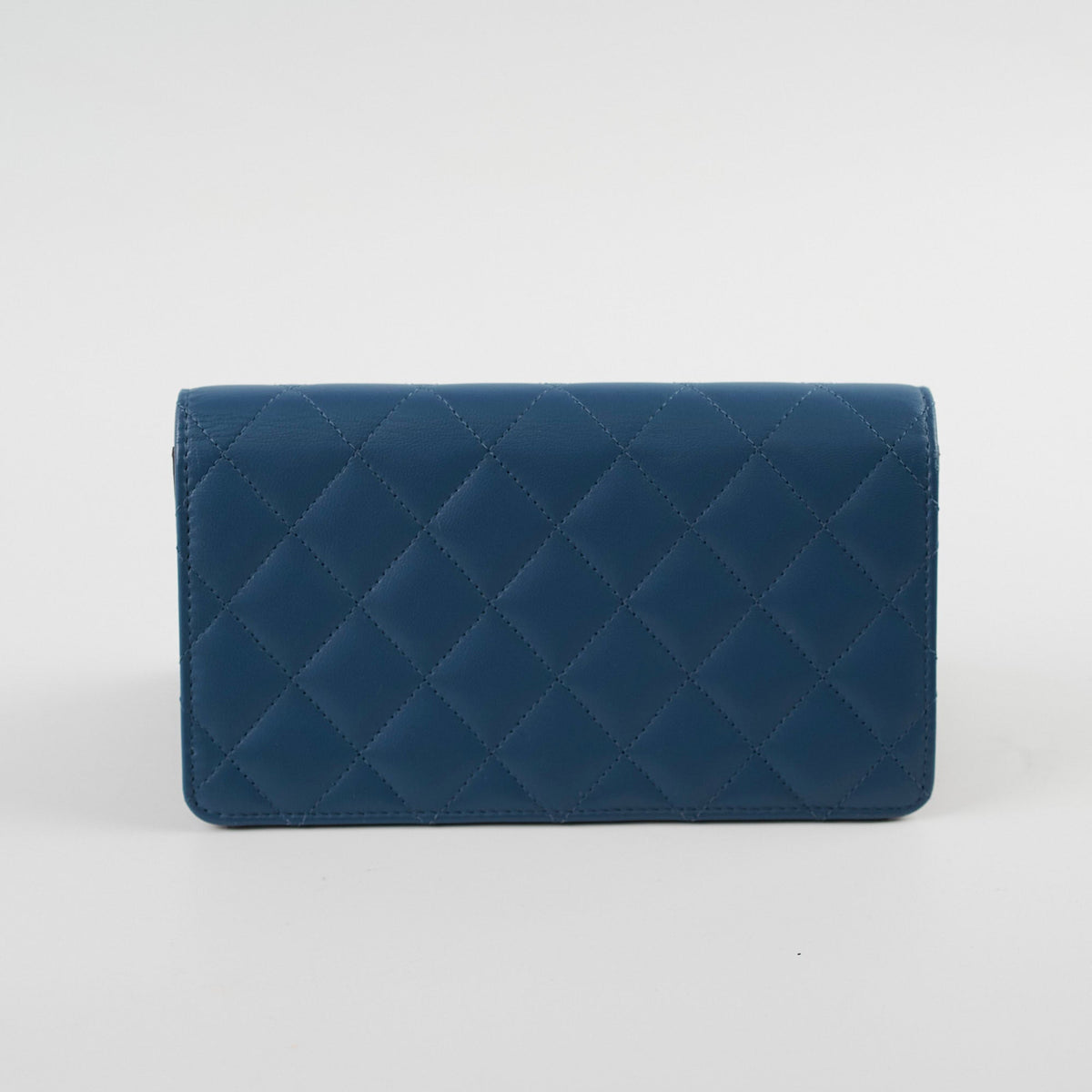Chanel Lambskin Quilted Long Wallet Blue Series 22 - photo 2