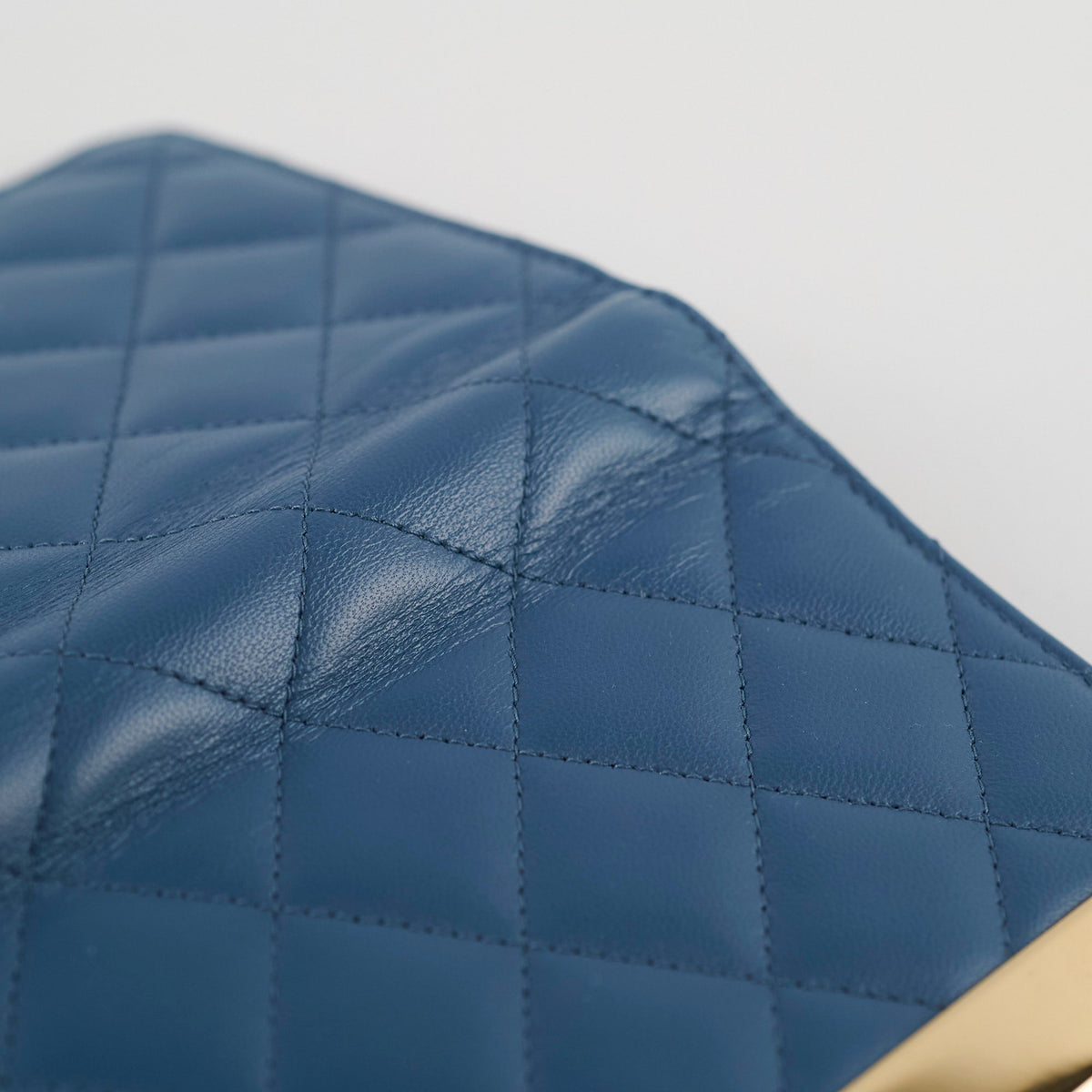 Chanel Lambskin Quilted Long Wallet Blue Series 22 - photo 13